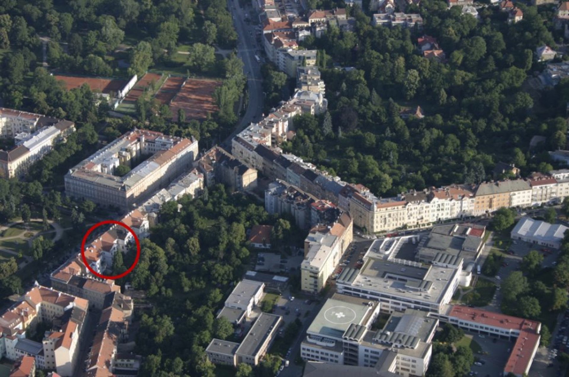 Brno z výšky 2500 stop