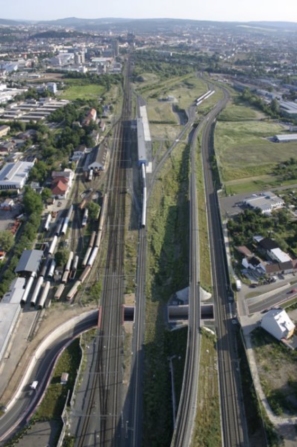 Brno z výšky 2500 stop