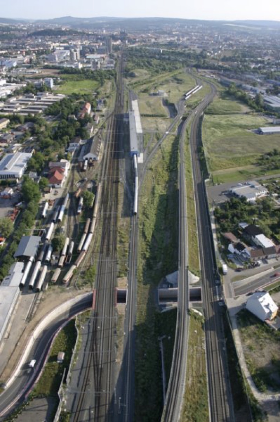 Brno z výšky 2500 stop