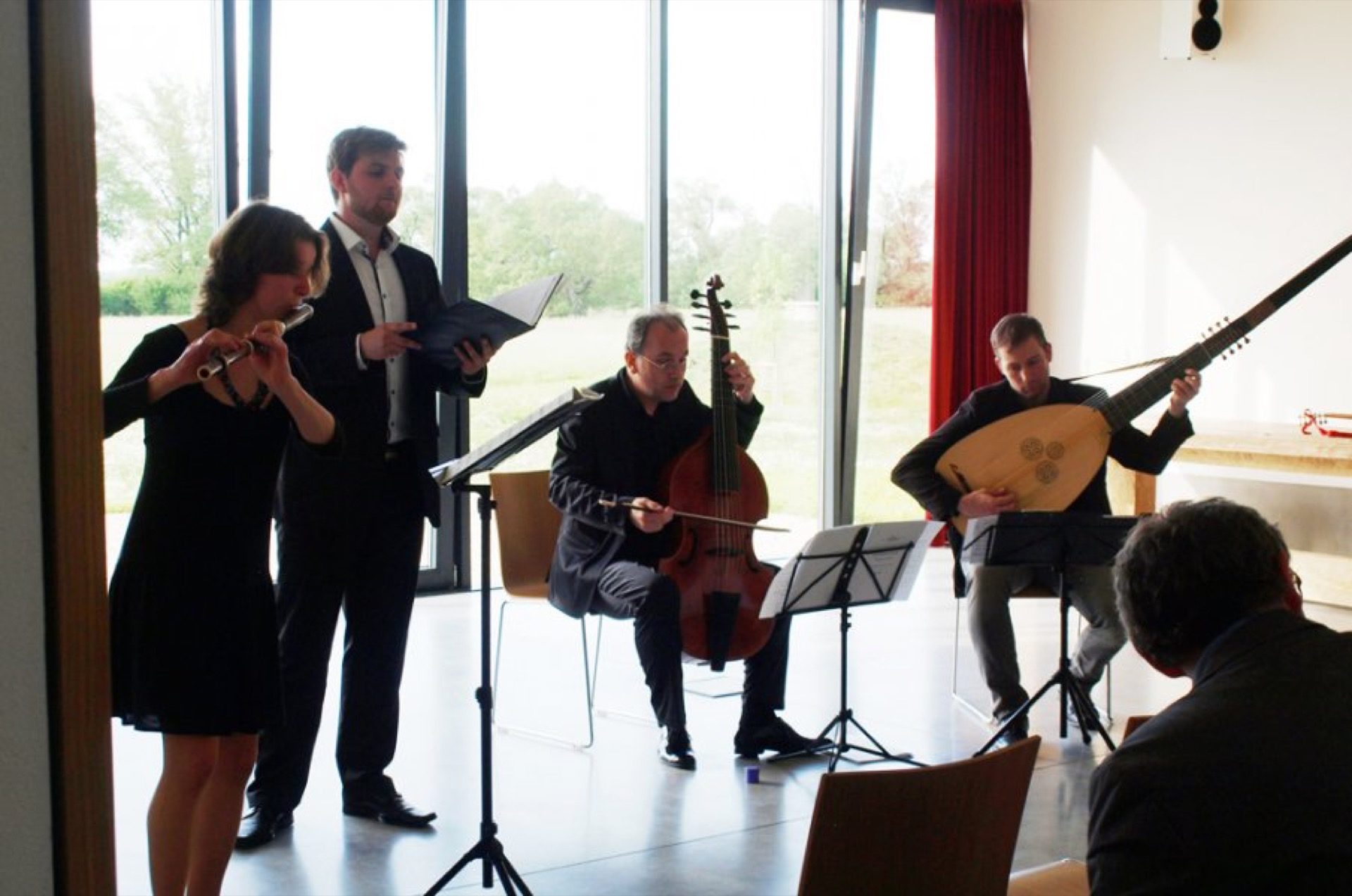 Koncert staré hudby na nové archeologické základně v Mikulčicích