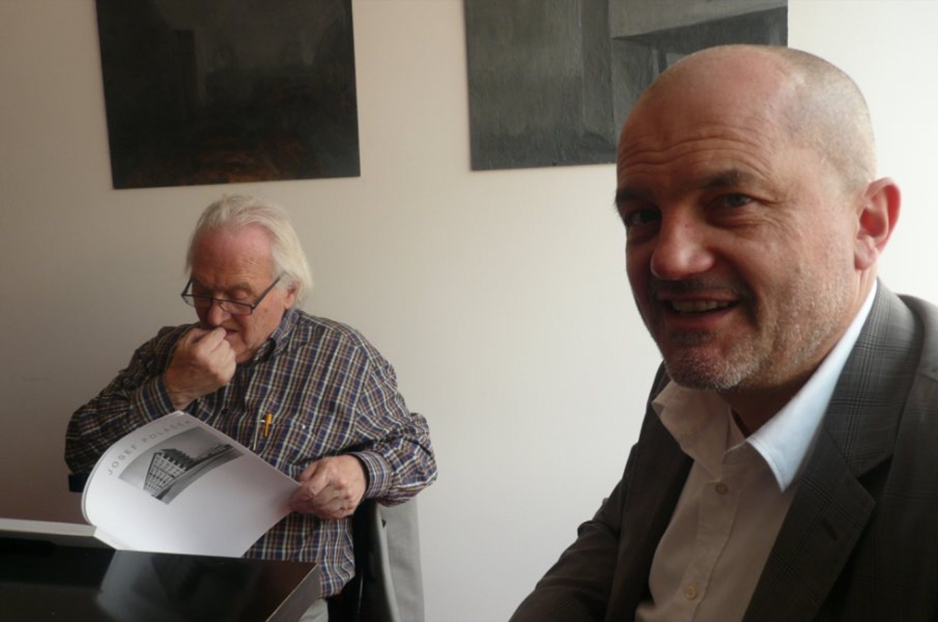 Brnem s Hermannem Hertzbergerem, jeho paní a Vladimírem Šlapetou