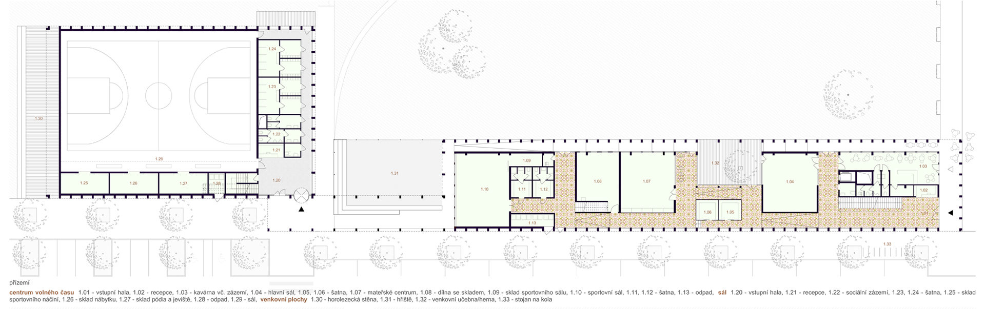 New Building of Community Center Bystrouška, Brno-Bystrc