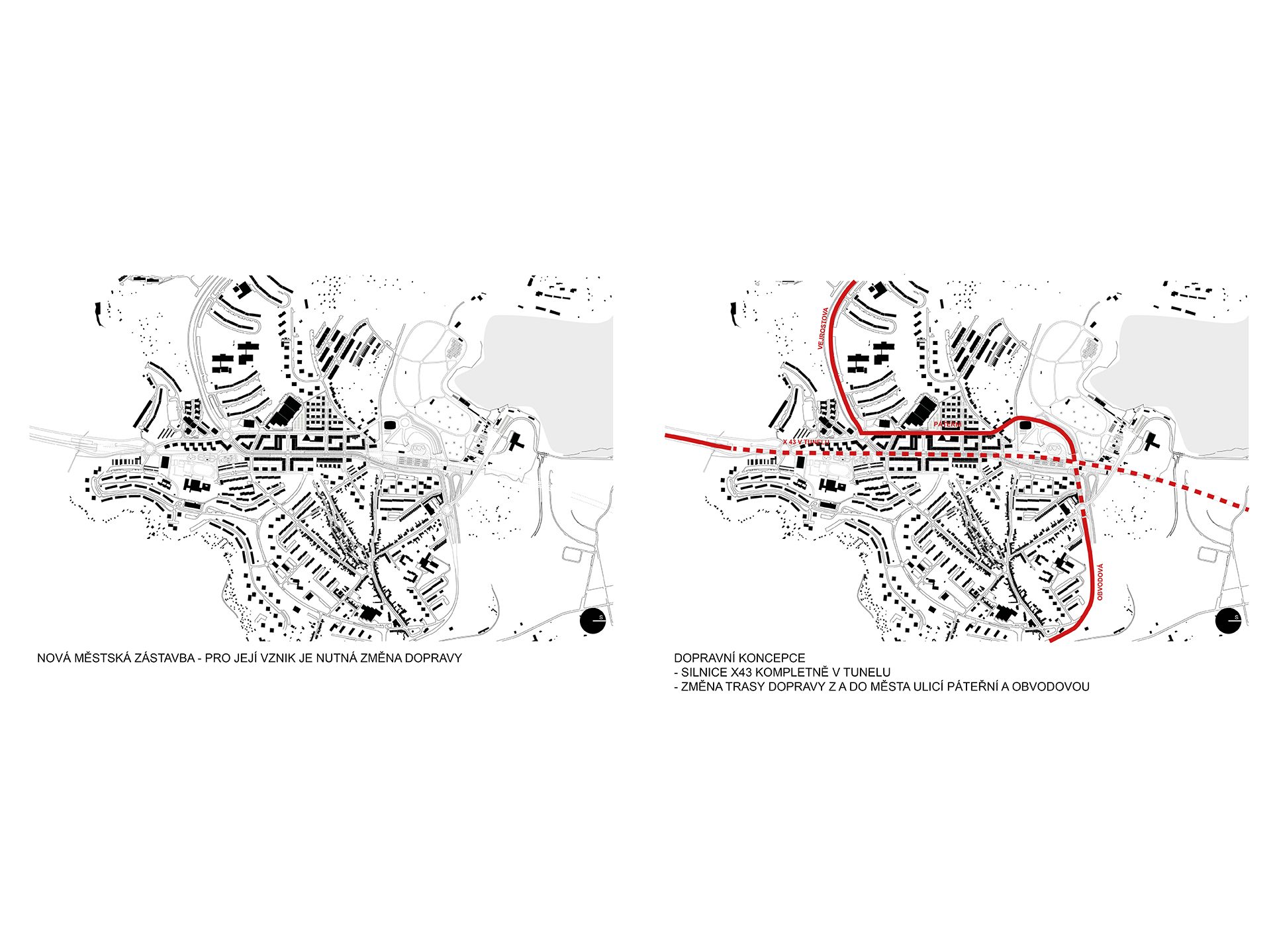 Urban-Traffic Study of the X43 Corridor and its Surroundings, Brno