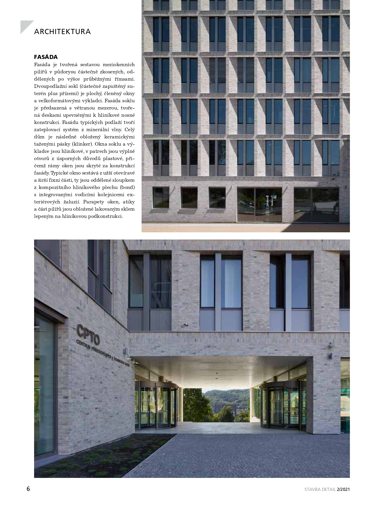 Budova univerzity J.E. Purkyně v časopise STAVBA a na EARCH.CZ