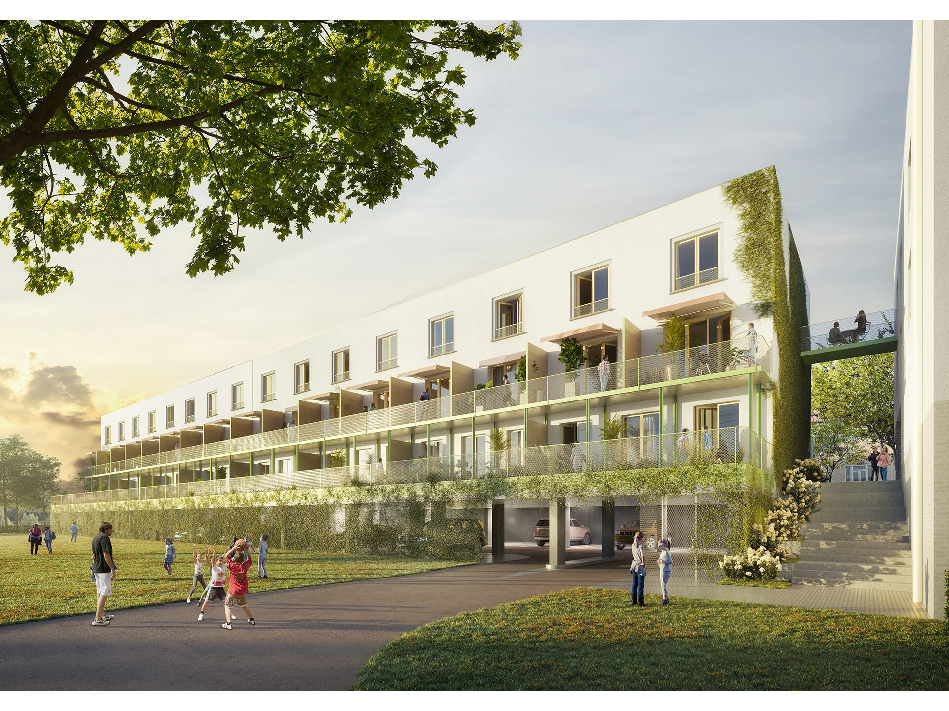 Cooperative apartment houses V Aleji, Brno – Holásky