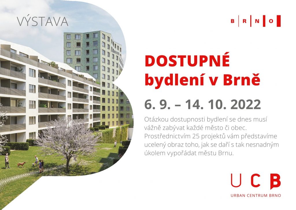 Nová výstava představí dostupné bydlení v Brně  6. 9. – 14. 10. 2022