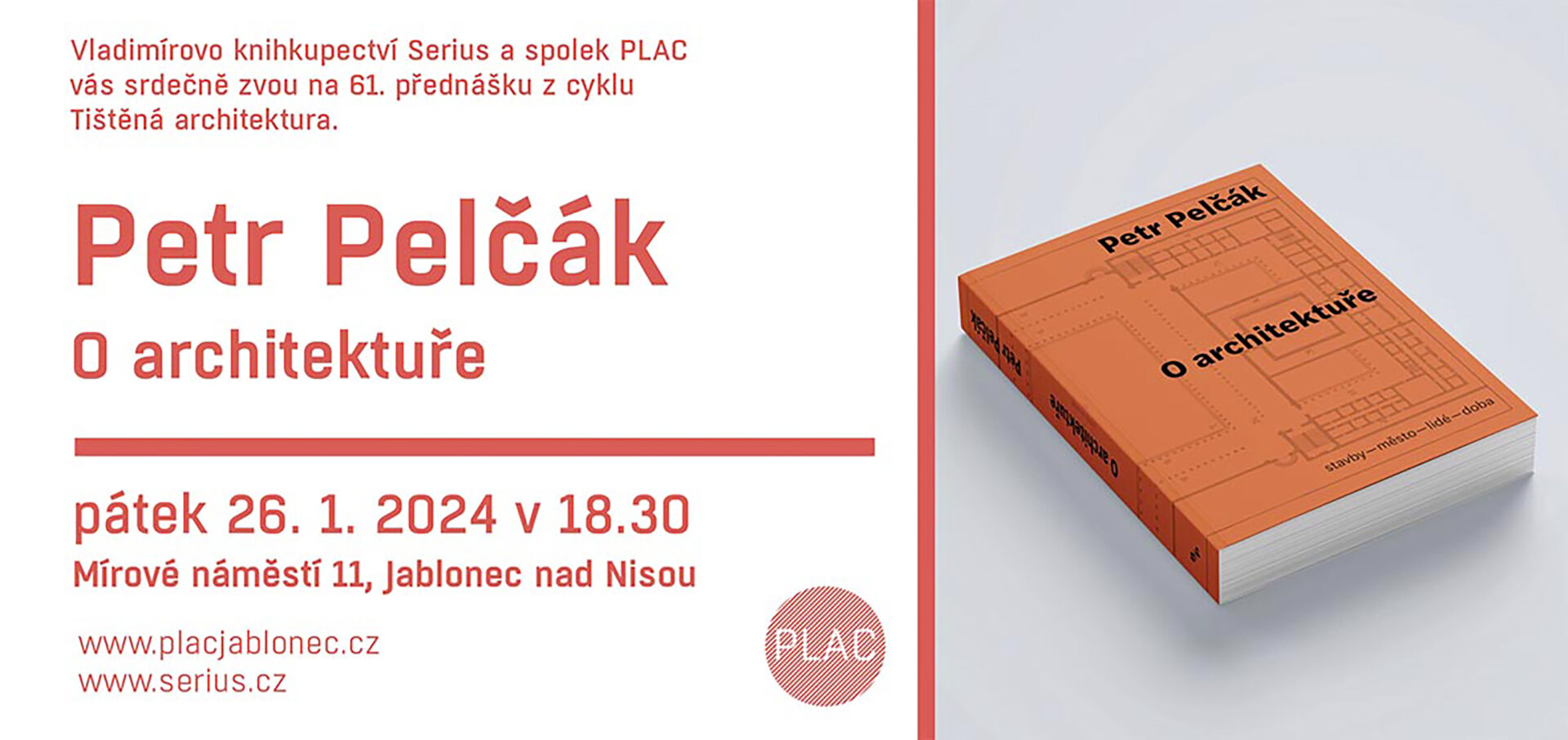 Přednáška Petra Pelčáka v Jablonci nad Nisou